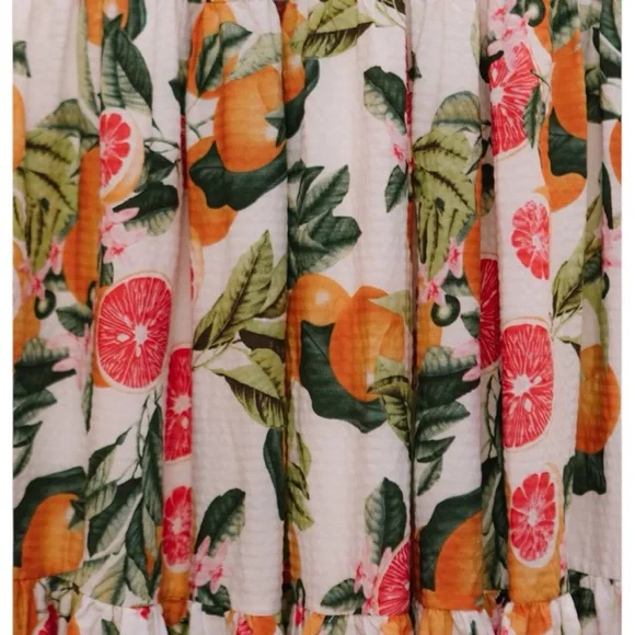Ivy City Co Trixie Citrus Floral Maxi Dress - size 8 NWT - Picture 6 of 6